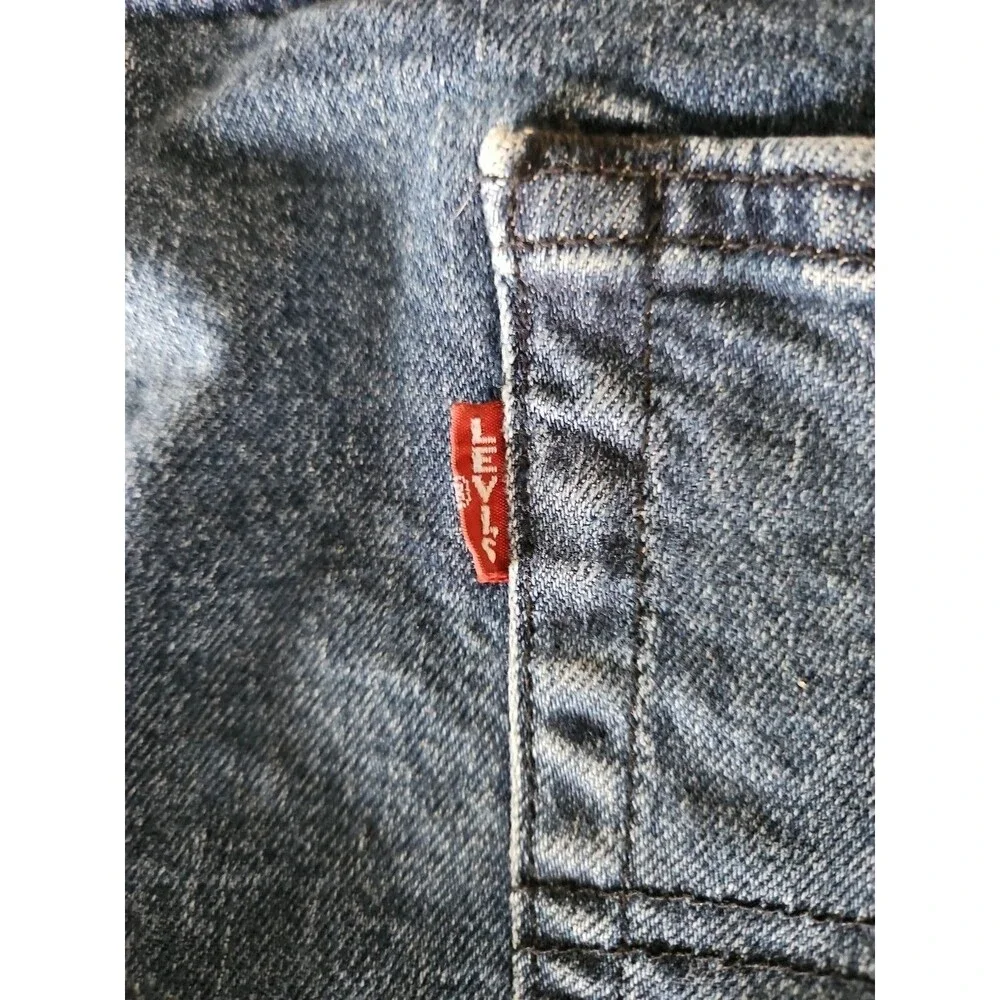 Levi's 502 Premium Jeans Tapered Big E Men's Size 42x30 Medium Wash